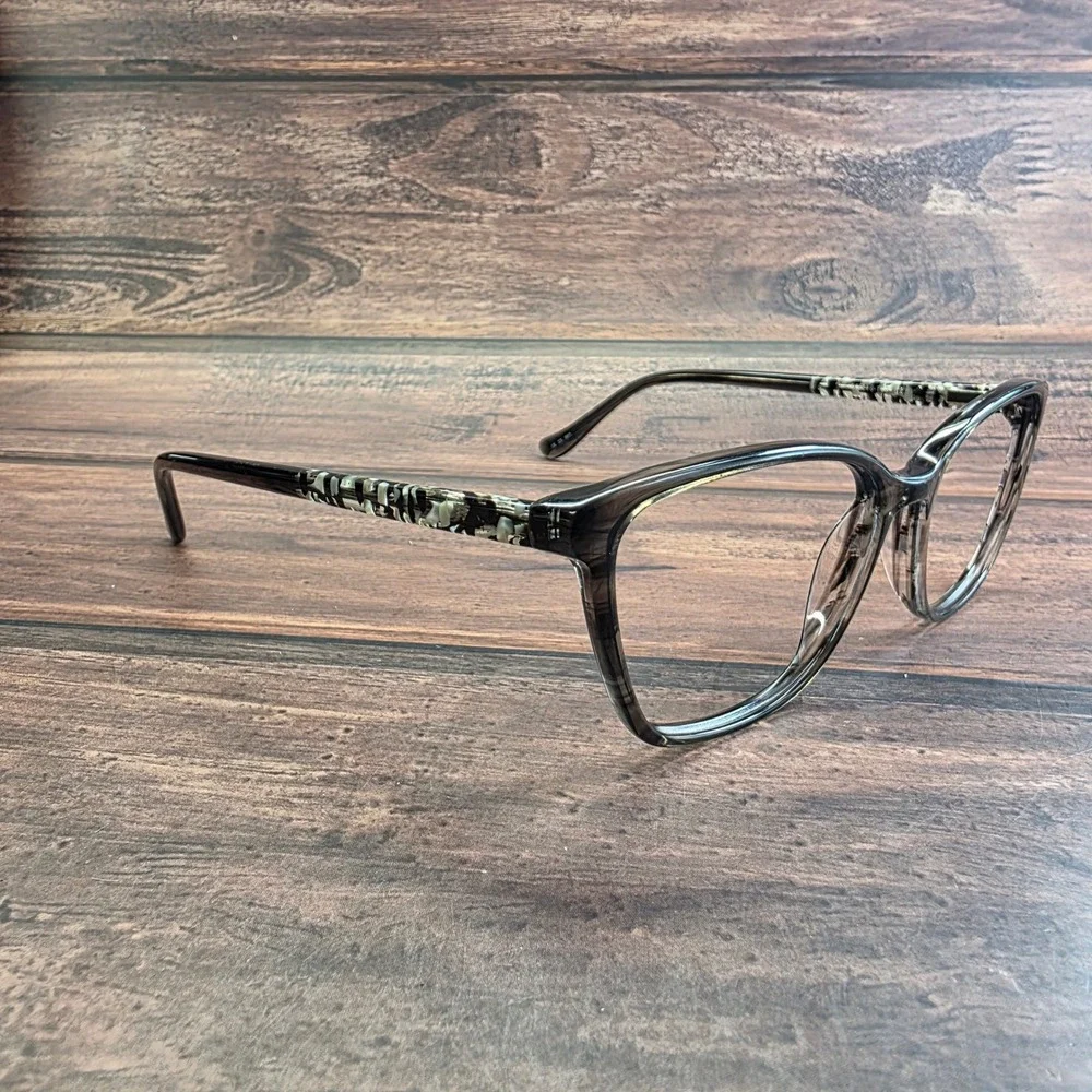 Kensie Accessory Women Cat Eye Eyeglasses Grey Black‎ White 54-16-140 CR